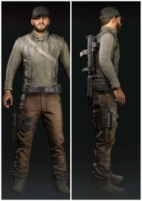 Sleeveless jacket concealed SMG example